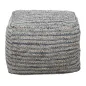 PUFF PERU' Kwadratowy 50 50 40 cm (35% Wełna / 35% Juta / 30% Bawełna)